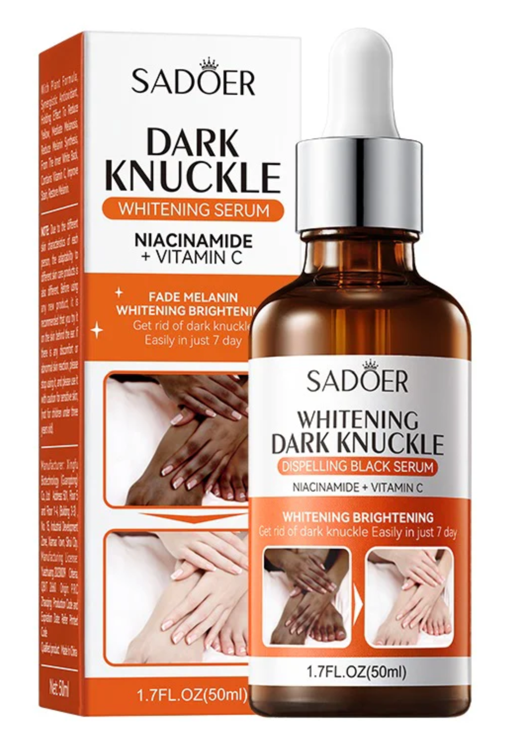 Bundle 2 - Sadoer Knuckle Whitening Serum and Gluta White Cream - Up Trends