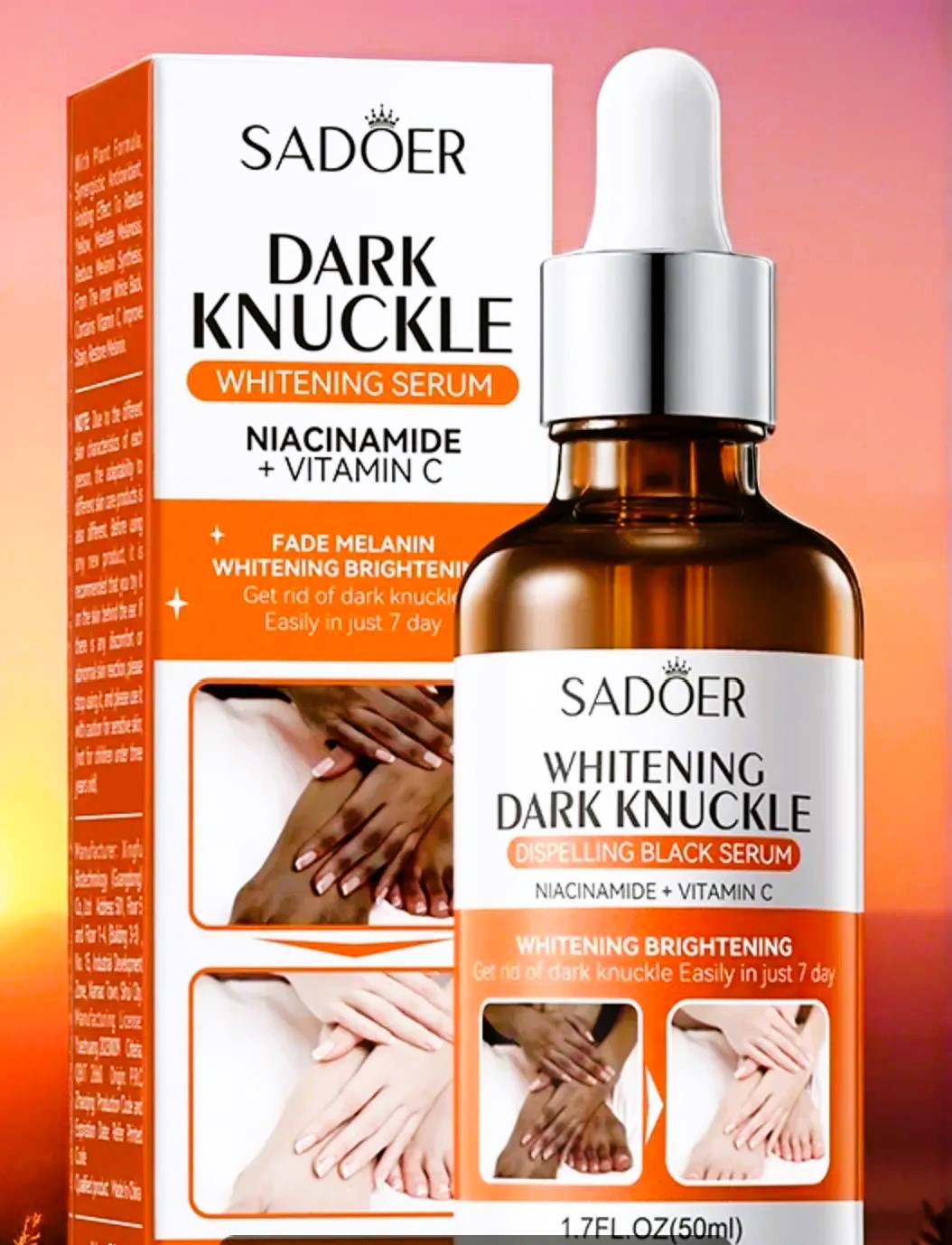 Bundle 2 - Sadoer Knuckle Whitening Serum and Gluta White Cream - Up Trends